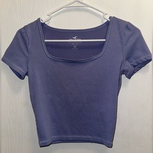Hollister Seamless Ribbed Square-Neck Baby Tee